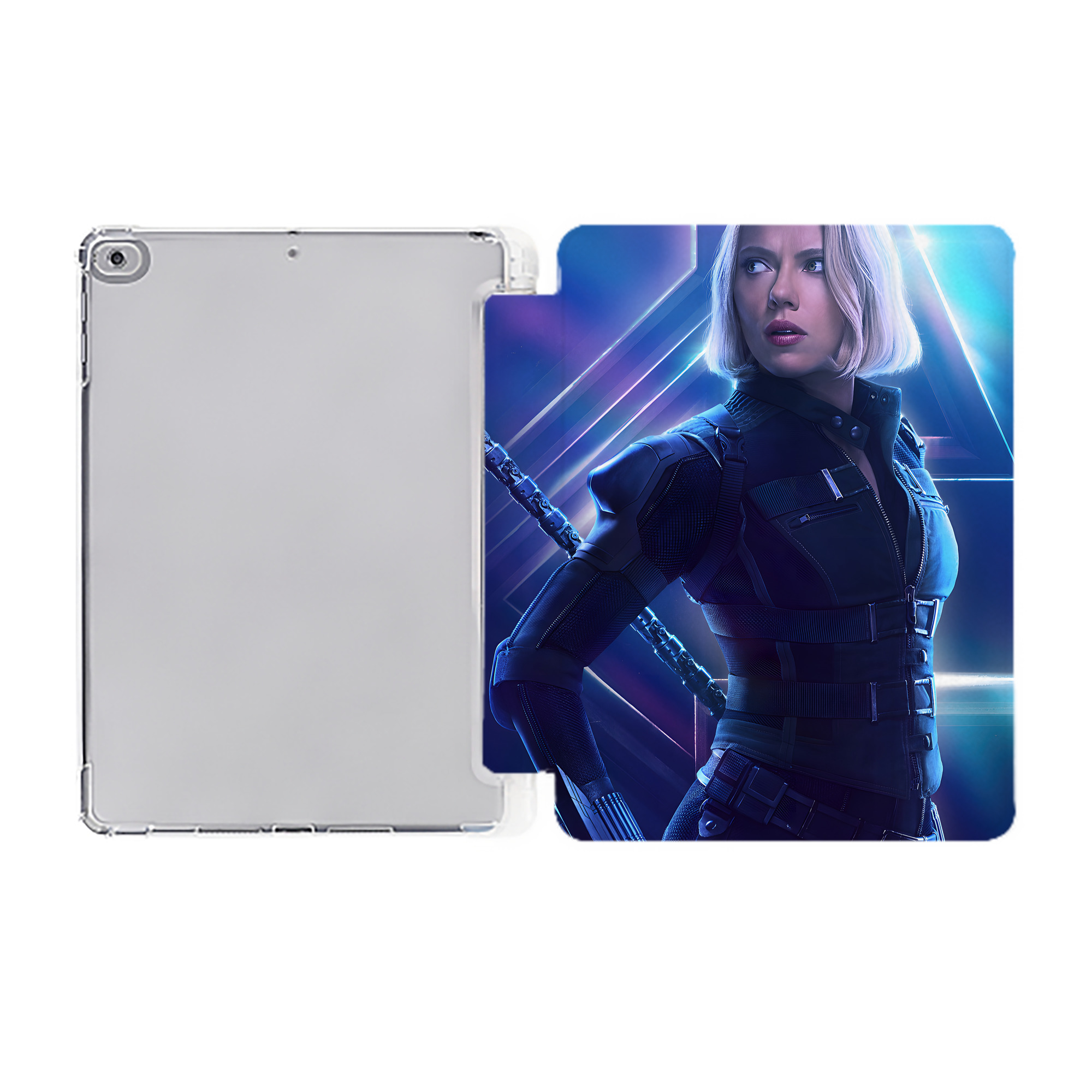（画像用） アベンジャーズ The Avengers IPad ケース ペン収納付き 三つ折りスタンド PUレザー×シリコン 対応機種9.5/10.5/10.9インチ